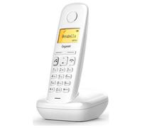Gigaset A270 - Teléfono (Teléfono DECT, Terminal inalámbrico, Altavoz, 80 entradas, Identificador de llamadas, Blanco) [Versión de Italia]