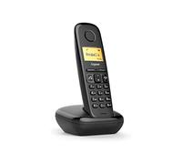 Gigaset A270 - Teléfono (Teléfono DECT, Terminal inalámbrico, Altavoz, 80 entradas, Identificador de llamadas, Negro) [Versión de Italia]