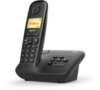 Gigaset A270A Analog/DECT telephone Negro Identificador de llamadas - Teléfono (Analog/DECT telephone, Terminal inalámbrico, Altavoz, 80 entradas, Identificador de llamadas, Negro)
