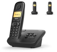 Gigaset a270a teléfono dect/analógico identificador de llamadas negr