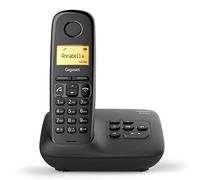 Gigaset A270A - Teléfono (Teléfono DECT, Terminal inalámbrico, Altavoz, 80 entradas, Identificador de llamadas, Negro) [Versión de Italia]