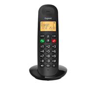 Gigaset AD100 - Teléfono inalámbrico con Bloqueo de Llamadas, Negro | Teléfono DECT con pantalla iluminada, identificador de llamadas, manos libres, 50 contactos y hasta 7 h de conversación