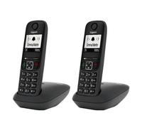 Gigaset AS490 Dúo Teléfono Analógico/Dect Identificador De Llamada Negro