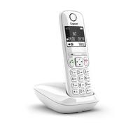 Gigaset AS690-Teléfono DECT inalámbrico-Gran Pantalla Gráfica - Calidad de audio superior - Perfiles de sonido ajustables - Función manos libres - Función no molestar, Color Blanco [Versión Española]
