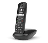 Gigaset AS690 - Teléfono DECT inalámbrico - Gran Pantalla Gráfica - Calidad de audio superior - Perfiles de sonido ajustables - Manos libres - Función no molestar, Color Negro [Versión Española]