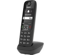 Gigaset AS690HX - Teléfono inalámbrico para router y base DECT - Gran Pantalla - Calidad de Audio Superior - Función Manos Libres - Función no Molestar, Color Negro [Versión Española] [Sin Base]