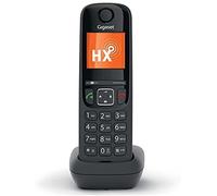 Gigaset as690hx teléfono supletorio para router y base dect, negro
