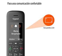 Gigaset C570HX - Teléfono inalámbrico DECT para router - Compatible con Fritzbox, Speedport - Fácil de usar - Auricular con base de carga - Color Negro