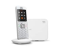 Gigaset CL660 Analog/DECT telephone Blanco Identificador de llamadas - Teléfono (Analog/DECT telephone, Terminal inalámbrico, Altavoz, 400 entradas, Identificador de llamadas, Blanco)[Versión francesa]