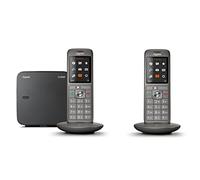 Gigaset CL660 Duo Analog/DECT telephone Identificador de llamadas Gris - Teléfono (Analog/DECT telephone, Terminal inalámbrico, Altavoz, 400 entradas, Identificador de llamadas, Sin contestador, Gris) [Versión francesa]