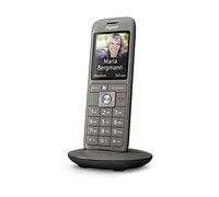 Gigaset CL660HX Analog/DECT Telephone Identificador de Llamadas Antracita - Teléfono (Terminal inalámbrico, Altavoz, 400 entradas, Sin contestador)