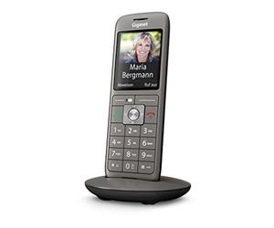 Gigaset CL660HX Analog/DECT Telephone Identificador de Llamadas Antracita - Teléfono (Terminal inalámbrico, Altavoz, 400 entradas, Sin contestador)