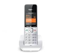 Gigaset Comfort 501 Téléphone DECT Identification de l'appelant Argent, Blanc