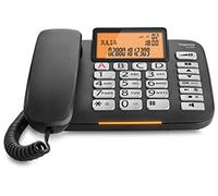 Gigaset dl580 teléfono analógico identificador de llamadas negro