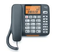 Gigaset DL 580 Teléfono analógico Identificador de llamadas Negro