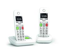 Gigaset dúo de teléfono inalámbrico dect blanco con contestador automático e290aduo