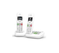Gigaset dúo de teléfono inalámbrico dect blanco con contestador automático e290aduo