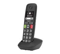 Gigaset E290 - Teléfono (Teléfono DECT/analógico, Terminal inalámbrico, Altavoz, 150 entradas, Identificador de llamadas, Negro)