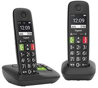 Gigaset e290a duo teléfono dect/analógico negro identificador de lla