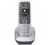 Gigaset E560A Teléfono Inalámbrico para Mayores DECT Negro/Plata