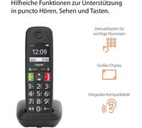 Gigaset E630 - sin Cable Premium Senior Teléfono Dect Parlante Wähltasten
