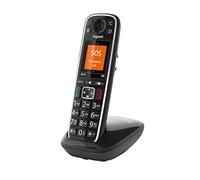 Gigaset E720 - El nuevo teléfono inalámbrico con aviso de voz de la persona que llama, teclado parlante, bluetooth para auriculares o audífonos - Color negro - Made in Italy