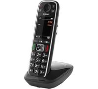 Gigaset E720 Teléfono DECT/analógico Negro Identificador de Llamadas E720, Teléfono DECT/analógico, Terminal inalámbrico, 200 entradas, Identificador de Llamadas, Servicios de Mensajes