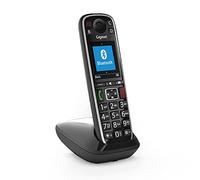 Gigaset E720 - Teléfono Fijo inalámbrico con Teclas amplias y Gran Pantalla en Color retroiluminada y Muchas Funciones para la protección contra Llamadas no deseadas - Negro [Versión en español]