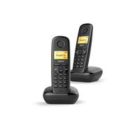 TELEFONO FIJO INALAMBRICO A270 DUO NEGRO GIGASET