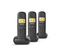 Gigaset Gigaset Basic 100 Trio Teléfono DECT 3 Terminales Teléfono inalámbrico DECT con tres terminales, pantalla iluminada, manos libres, bloqueo de llamadas