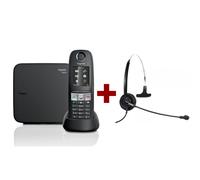 Gigaset Gigaset E630 + Freemate DH011C (Jack 2.5 mm) Teléfono inalámbrico Gigaset resistente con auricular Freemate