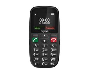 Gigaset GL395 Seniorenhandy mit SOS-Taste, 2,2-Zoll-Farbdisplay, Schwarz | Teclas grandes, resistente a polvo y salpicaduras, sin contrato, pantalla TFT