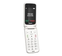Gigaset GL595 Klapphandy mit SOS-Taste, 2,8 Zoll-Farbdisplay, Perlweiß | Teclas grandes, resistente a polvo y salpicaduras, sin contrato, pantalla TFT