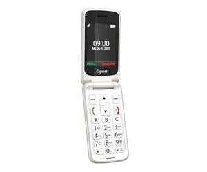 Gigaset GL595 Klapphandy mit SOS-Taste, 2,8 Zoll-Farbdisplay, Perlweiß | Teclas grandes, resistente a polvo y salpicaduras, sin contrato, pantalla TFT