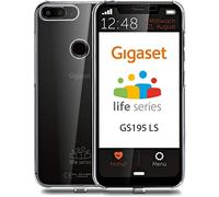 Gigaset GS195LS - Teléfono móvil para personas mayores - Fácil de usar- Pantalla de inicio personalizable - Función de llamada de emergencia - Libre -Pantalla con textos y números extragrandes - Negro