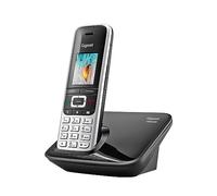 Gigaset Premium 100 - Teléfono inalámbrico DECT - Gran Pantalla TFT en Color - Agenda con 500 contactos - Sincronización de Datos vía USB, Audio, Color Platino-Negro