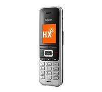 Gigaset Premium 100HX, Supletorio - Teléfono inalámbrico DECT - Gran Pantalla TFT en Color - Agenda con 500 contactos - Sincronización de Datos vía USB, Audio, Color Platino-Negro