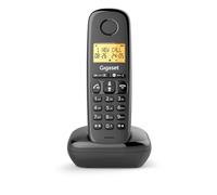 Gigaset Start 120 - Teléfono DECT - Bloqueo de Llamadas - Pantalla iluminada de 1,8" Pulgadas - Lista VIP - Autonomía de hasta 11 Horas - Compatible con audífonos, Negro Antracita [Versión Española]