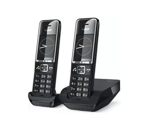 Gigaset - Teléfono inalámbrico Comfort 550 Duo negro, color negro