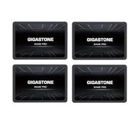 Gigastone Disco duro SSD SATA de 1 TB (4 unidades, 2,5 pulgadas, 3D, hasta 530 MB/s, SSD SATA III, compatible con portátiles y PC, disco duro de estado sólido de 2,5 pulgadas, rendimiento de caché SLC