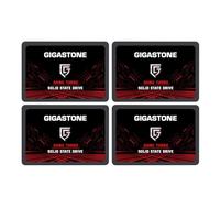 Gigastone Disco duro SSD SATA de 1 TB (4 unidades, 2,5 pulgadas, 3D, hasta 550 MB/s, SSD SATA III, compatible con portátiles y PC, disco duro de estado sólido de 2,5 pulgadas, rendimiento de caché SLC