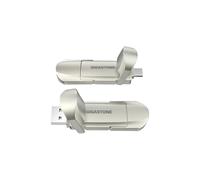 Gigastone Duo Pro Flip USB C 512GB (paquete de 2) SSD portátil externo dual 500 MB/s, compatible con Apple 4K 60fps ProRes HDR grabación de video USB 3.2 Gen 2 para iPhone 16, PS5, Mac, iPad