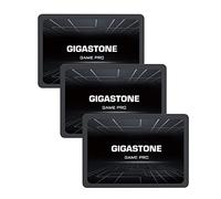 Gigastone Game Pro 256GB Unidad Interna de Estado sólido 2.5" SSD Interno, Paquete de 3 Unidades, Lectura de hasta 510 MB/s. 3D NAND, SATA III 6Gb / s, 2.5 Pulgadas para PS4, Portátil, Escritorio, PC