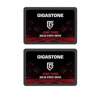 Gigastone Game Turbo 128GB Paquete de 2 Unidades Disco Duro SSD Interno, Unidad de Estado Sólido 3D NAND, SATA III 6 GB/s 2,5 Pulgadas, Lectura de hasta 520 MB/s para PS4, Portátil, Escritorio, PC