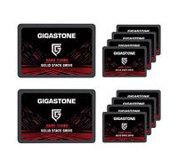 Gigastone Game Turbo SSD de 128 GB (paquete de 10) hasta 500 MB/s con almacenamiento en caché SLC para juegos/PC/computadora de escritorio/laptop, disco interno SATA de 2.5 pulgadas, disco interno