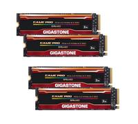 Gigastone M.2 SSD 2TB (4 unidades) NVMe SSD Hasta 5.000MB/s M.2 2280 PCIe Gen4 Ultra Rápido Interna Gaming SSD Unidad de Juegos Recorte Video Compatible con Ordenador Portátil y de Escritorio Memoria