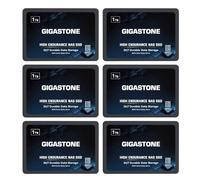Gigastone NAS SSD 1TB SSD SATA (Paquete de 6) TLC 24/7 de Alta Durabilidad SSD para SistemasA NAS Raid y Almacenamiento Conectado a la Red 2.5" Caché Disco Duro SSD Interno
