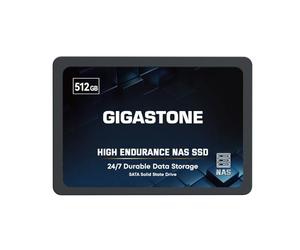 Gigastone NAS SSD 512GB SSD SATA TLC 24/7 de Alta Durabilidad SSD para SistemasA NAS Raid y Almacenamiento Conectado a la Red 2.5" Caché Disco Duro SSD Interno