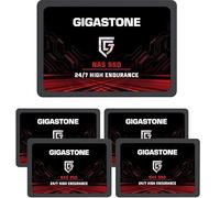 Gigastone SATA SSD 512 GB (paquete de 5) SSD de 2.5 pulgadas, 550 MB/s de memoria y almacenamiento para computadora portátil PS4 HDD de repuesto de discos duros internos de estado sólido SATA III SLC