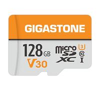 GIGASTONE Tarjeta de Memoria Micro SD 128GB, Vídeo 4K UHD, Cámara de Vigilancia y Seguridad, Cámara de Acción, Drone Profesional, 95 MB/s Micro SDXC UHS-I A1 Clase 10